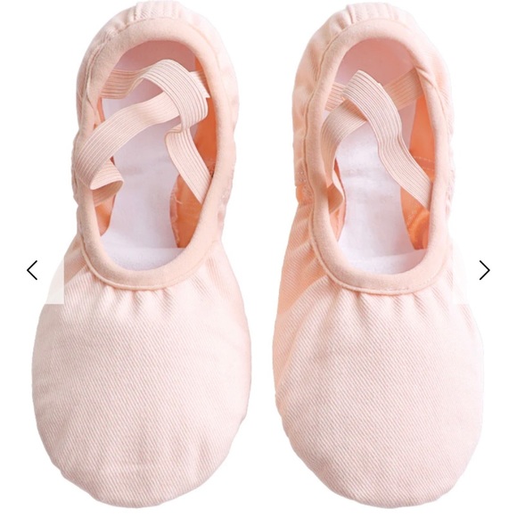 Daydance Ruhakslen Dance Ballet Shoes, Pink Canvas & Sheer, Size: 6 US-36 M NEW - Picture 2 of 8